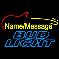 Bud Light Electric Guitar Beer Sign Neonkyltti