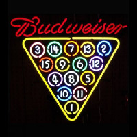 Budweiser 15 Ball Rack Neonkyltti