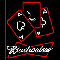 Budweiser Ace And Poker Beer Sign Neonkyltti