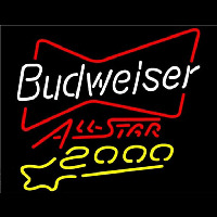 Budweiser All Star 2000 Beer Sign Neonkyltti