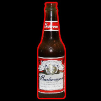 Budweiser Bottle Beer Sign Neonkyltti