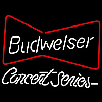 Budweiser Bowtie Concert Series Beer Sign Neonkyltti