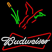 Budweiser Collectible Duck Hunting Beer Sign Neonkyltti