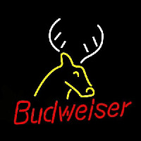 Budweiser Deer Beer Sign Neonkyltti