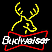 Budweiser Deer Beer Sign Neonkyltti