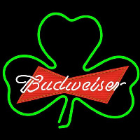 Budweiser Green Clover Beer Sign Neonkyltti