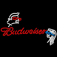 Budweiser Guy Girl Beer Sign Neonkyltti