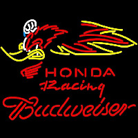 Budweiser Honda Racing Woody Woodpecker Crf 250450 Beer Sign Neonkyltti