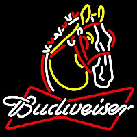 Budweiser Horse Beer Sign Neonkyltti