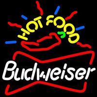 Budweiser Hot Food Beer Sign Neonkyltti