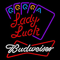 Budweiser Lady Luck Series Beer Sign Neonkyltti