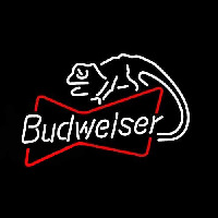 Budweiser Louie Lizard Bowtie Beer Sign Neonkyltti