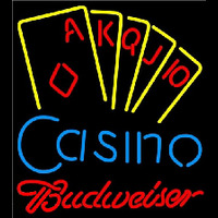 Budweiser Poker Casino Ace Series Beer Sign Neonkyltti