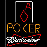 Budweiser Poker Squver Ace Beer Sign Neonkyltti