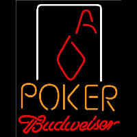 Budweiser Poker Squver Ace Beer Sign Neonkyltti