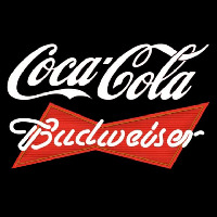 Budweiser Red Coca Cola White Beer Sign Neonkyltti