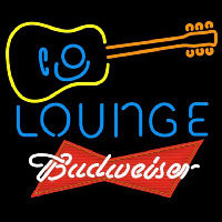 Budweiser Red Guitar Lounge Beer Sign Neonkyltti