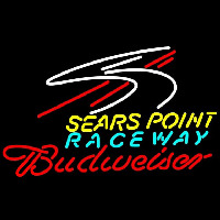 Budweiser Sears Point Raceway Beer Sign Neonkyltti