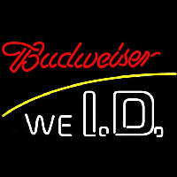 Budweiser We I D Beer Sign Neonkyltti