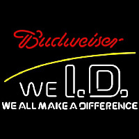 Budweiser We Id Beer Sign Neonkyltti