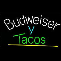 Budweiser Y Tacos Beer Sign Neonkyltti