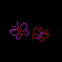 Butterflies Logo Neonkyltti