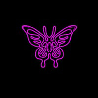 Butterfly Pink Neonkyltti