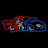 Car Racing Neonkyltti