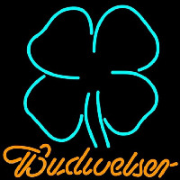 Clover Budweiser Beer Sign Neonkyltti