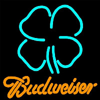 Clover Budweiser Beer Sign Neonkyltti