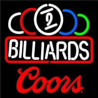 Coors Ball Billiard Te t Pool Neon Beer Sign Neonkyltti