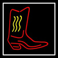 Cowboy Boot With Border Neonkyltti