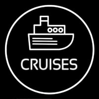 Cruises Icon Button Neonkyltti