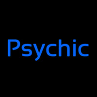 Cursive Blue Psychic Neonkyltti