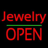 Cursive Jewelry Green Line Open Neonkyltti