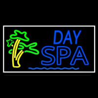 Day Spa With Palm Trees Neonkyltti