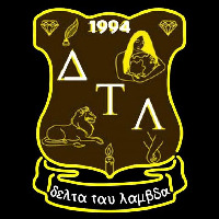 Delta Tau Lambda Latina Greek Logo Neonkyltti