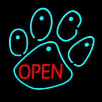 Dog Open Logo 4 Neonkyltti