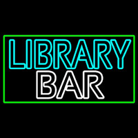 Double Stroke Library Bar Neonkyltti