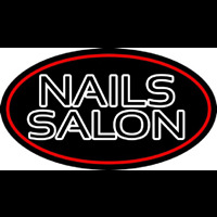 Double Stroke Nail Salon Neonkyltti