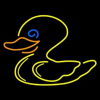 Duck Yellow Logo Neonkyltti