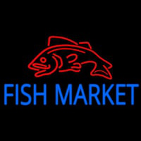 Fish Market With Red Fish Neonkyltti