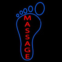 Foot With Double Stroke Massage Neonkyltti