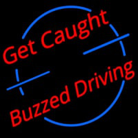 Get Caught Buzzed Driving Car Logo Neonkyltti