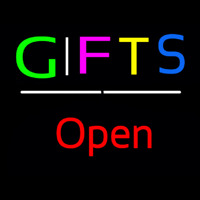 Gifts Open White Line Neonkyltti