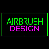 Green Airbrush Design Pink Green Border Neonkyltti