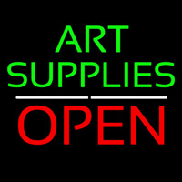 Green Art Supplies With Open 1 Neonkyltti