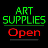 Green Art Supplies With Open 3 Neonkyltti