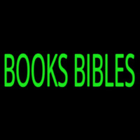 Green Books Bibles Neonkyltti