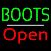 Green Boots Open With Line Neonkyltti